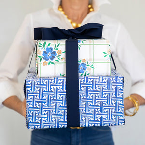 Continuous Roll Gift Wrap | Windowpane Floral