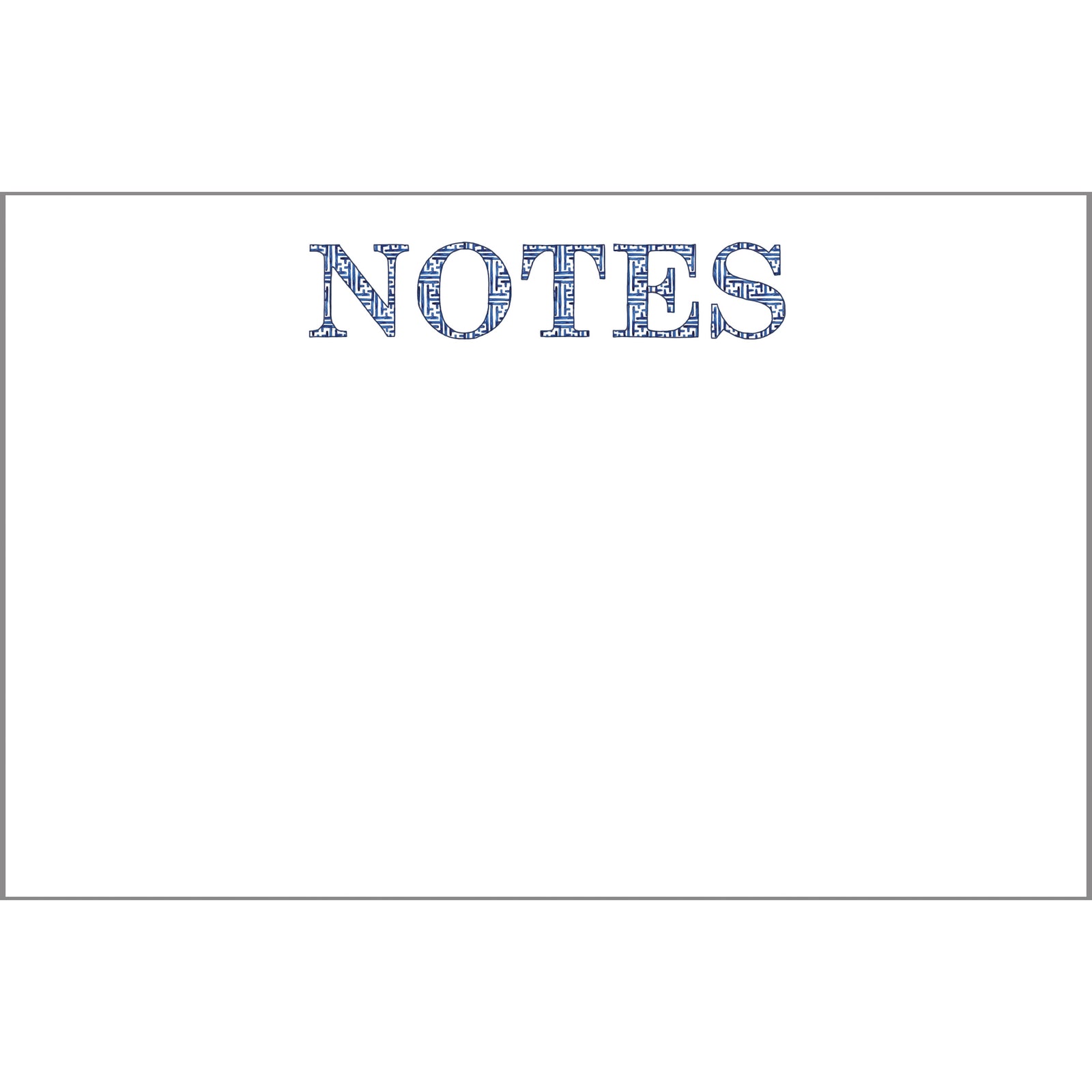In Stock 8.5x5.5 Basketweave "NOTES" Slab Notepad