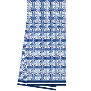 WH Hostess Cotton Tea Towel | Navy Basketweave