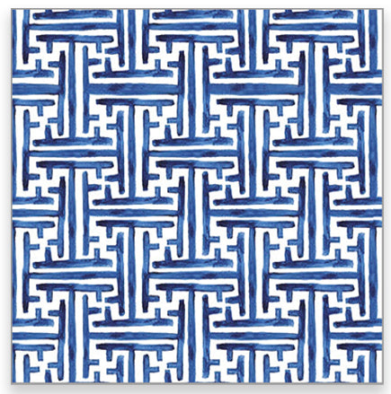 In Stock Continuous Roll Gift Wrap | Navy Basketweave