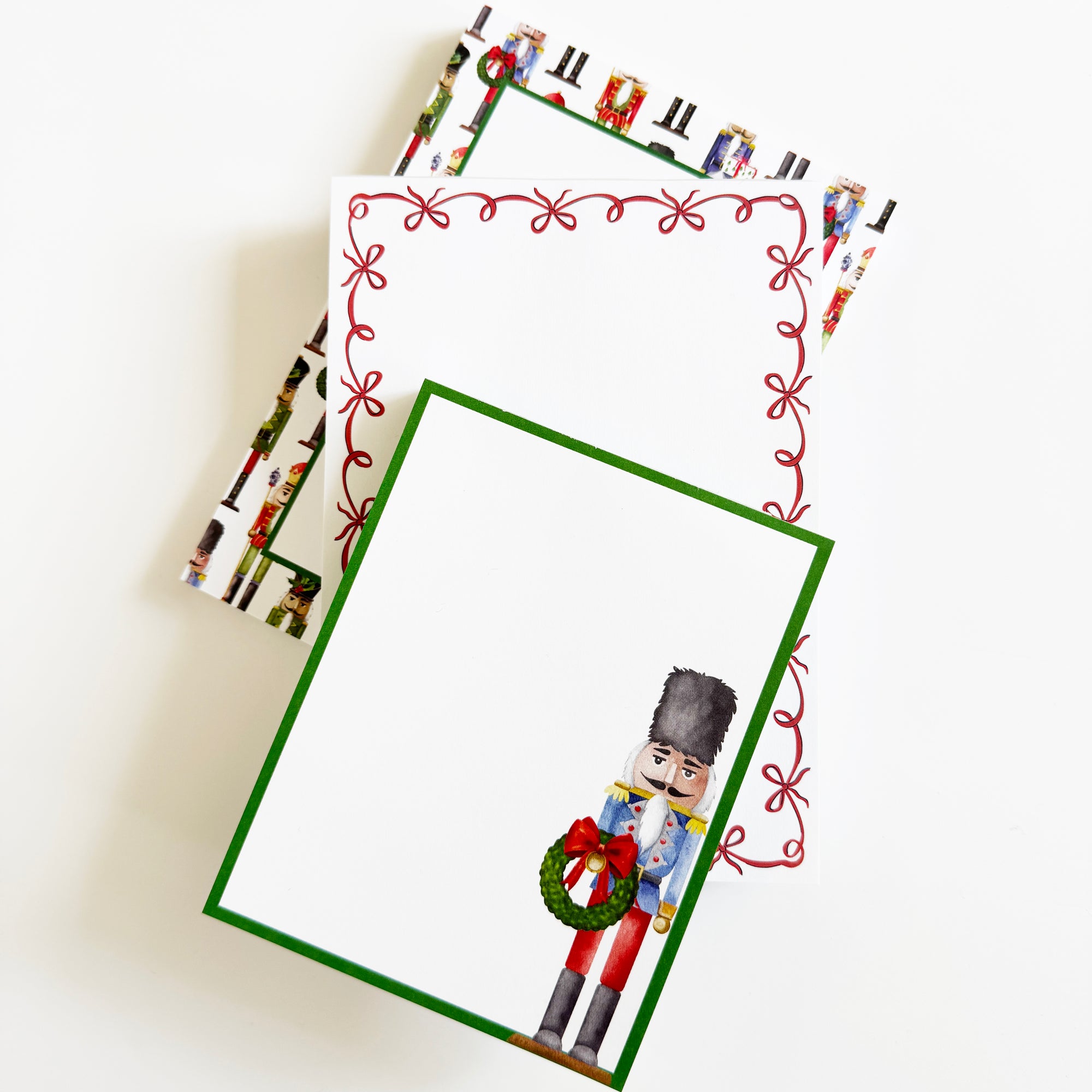 Stock Shoppe: 5x7 Red Bow Garland Notepad