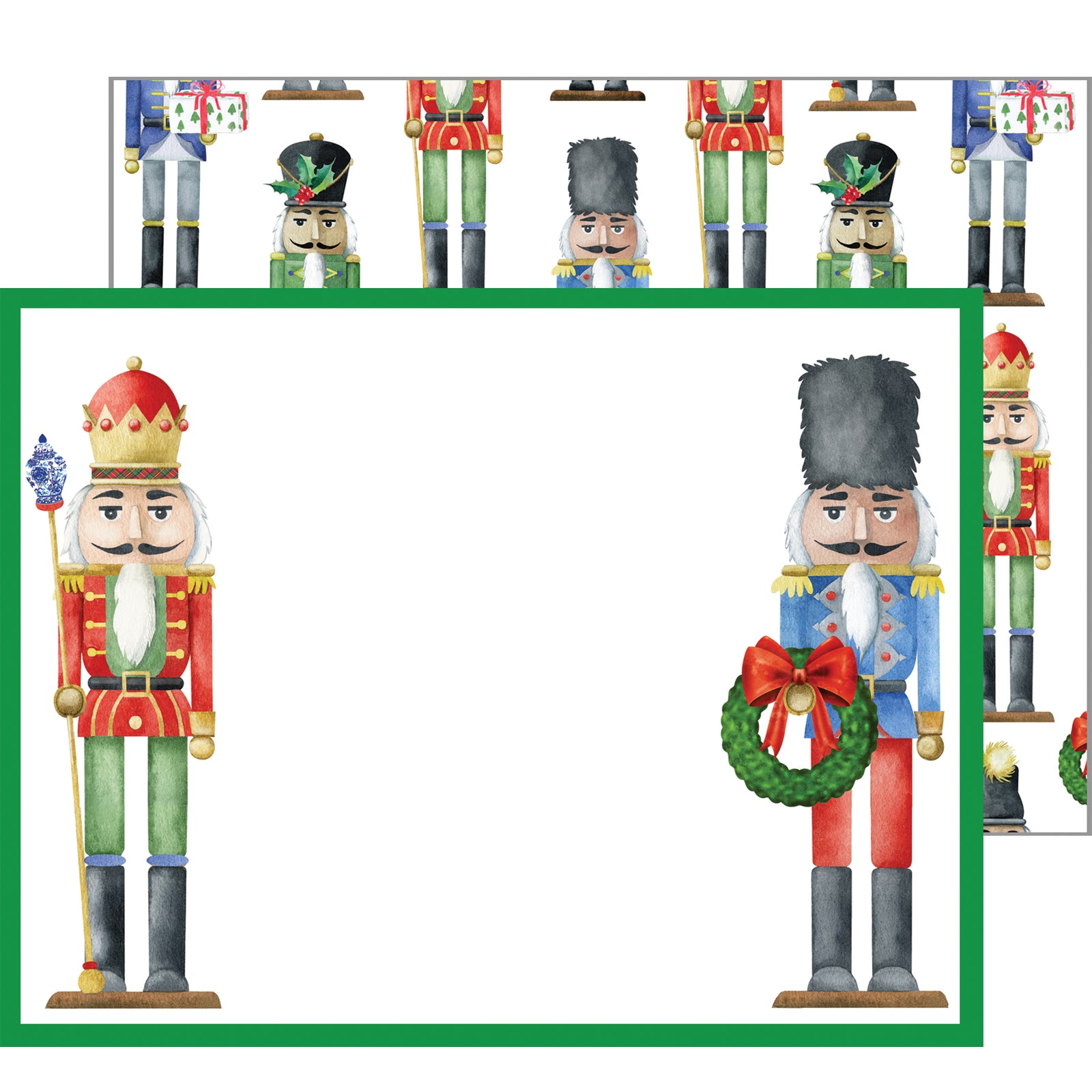 In Stock Flat Notecard Set of 10 | Nutcrackers