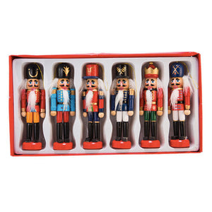 Mini Nutcracker Ornaments | Set of 6