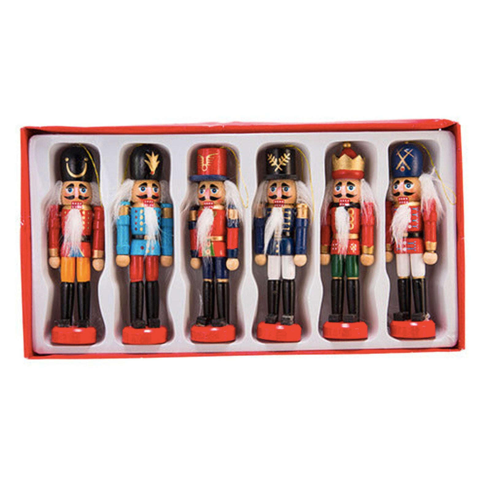 Mini Nutcracker Ornaments | Set of 6