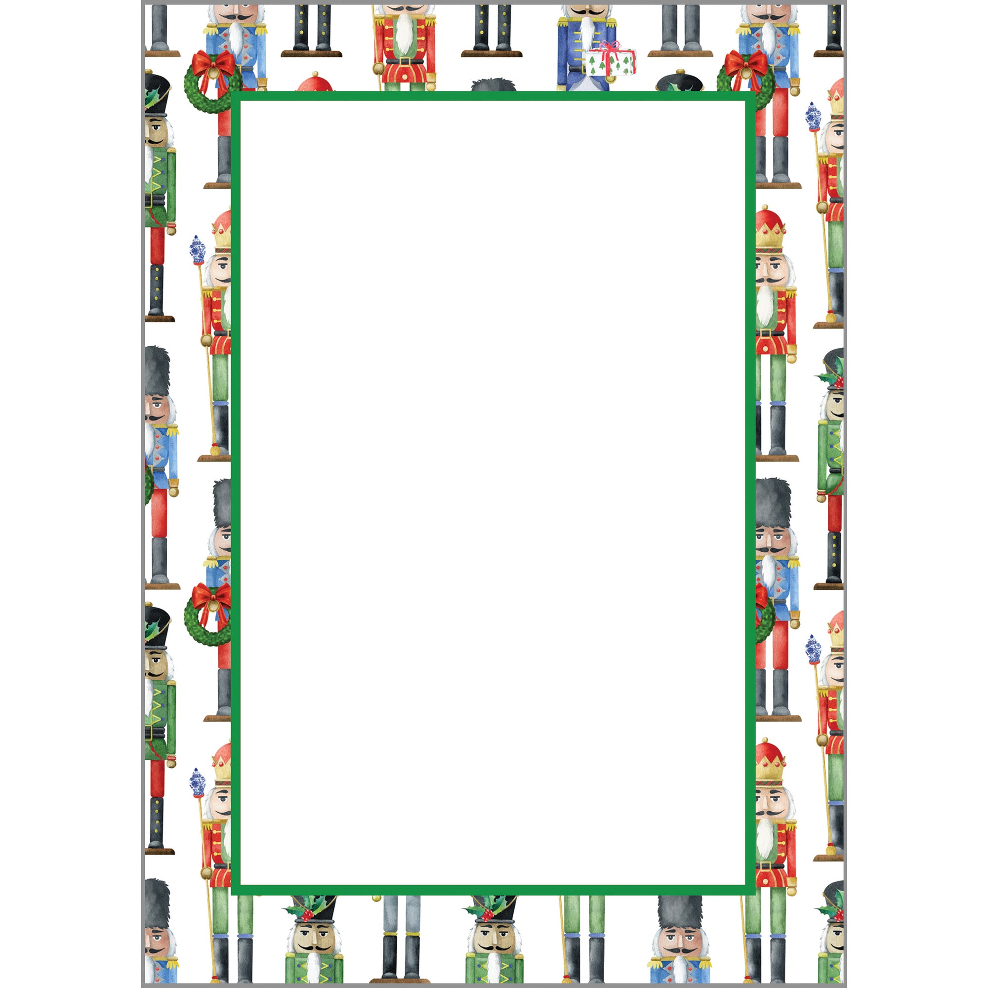 In Stock 5x7 Nutcracker Pattern Notepad