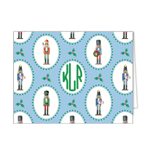 Nutcracker Plaque Personalized Folded Notecards