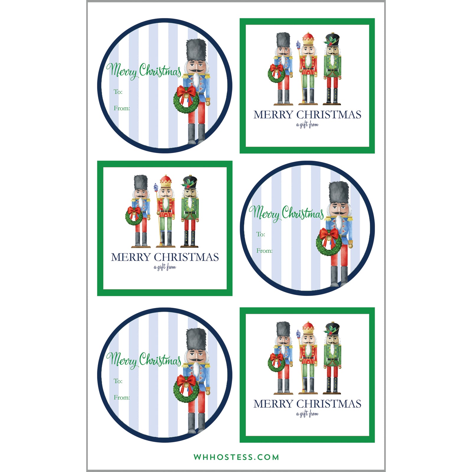 In Stock Gift Sticker Sheets | Nutcracker