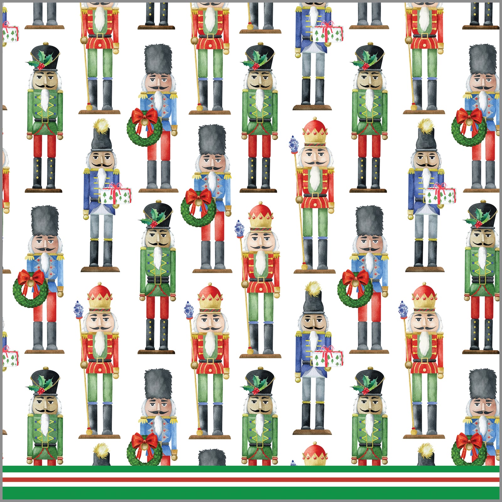 Nutcracker Christmas Paper Table Runner