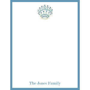 Painted Sea Shell Icon Personalized Notepad