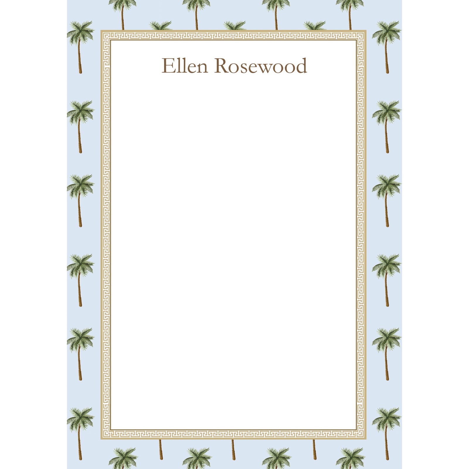 Palm Trees Personalized Notepad