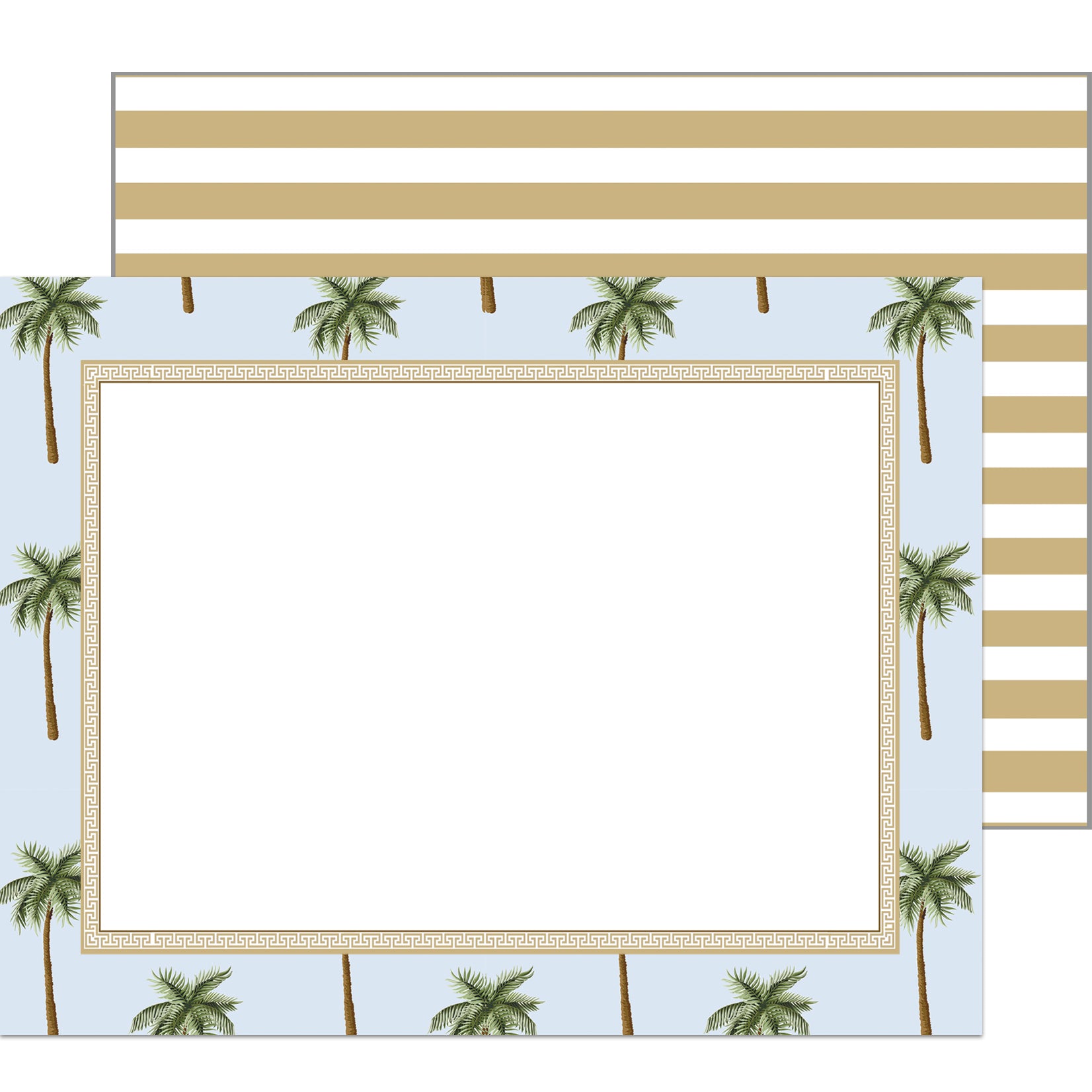 In Stock Flat Notecard Set of 10 | Palm Trees
