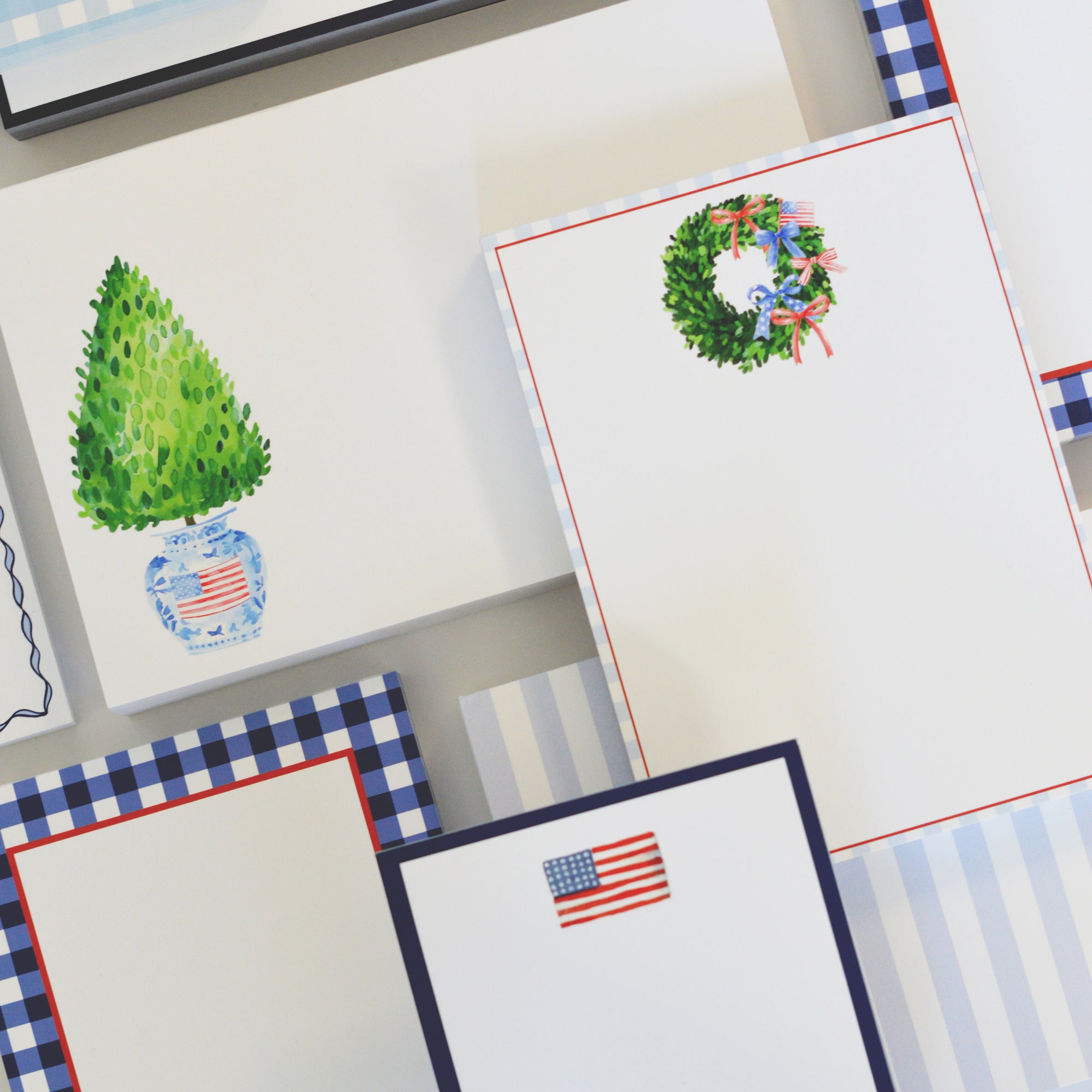 Stock Shoppe: 5x7 Patriotic Wreath Notepad