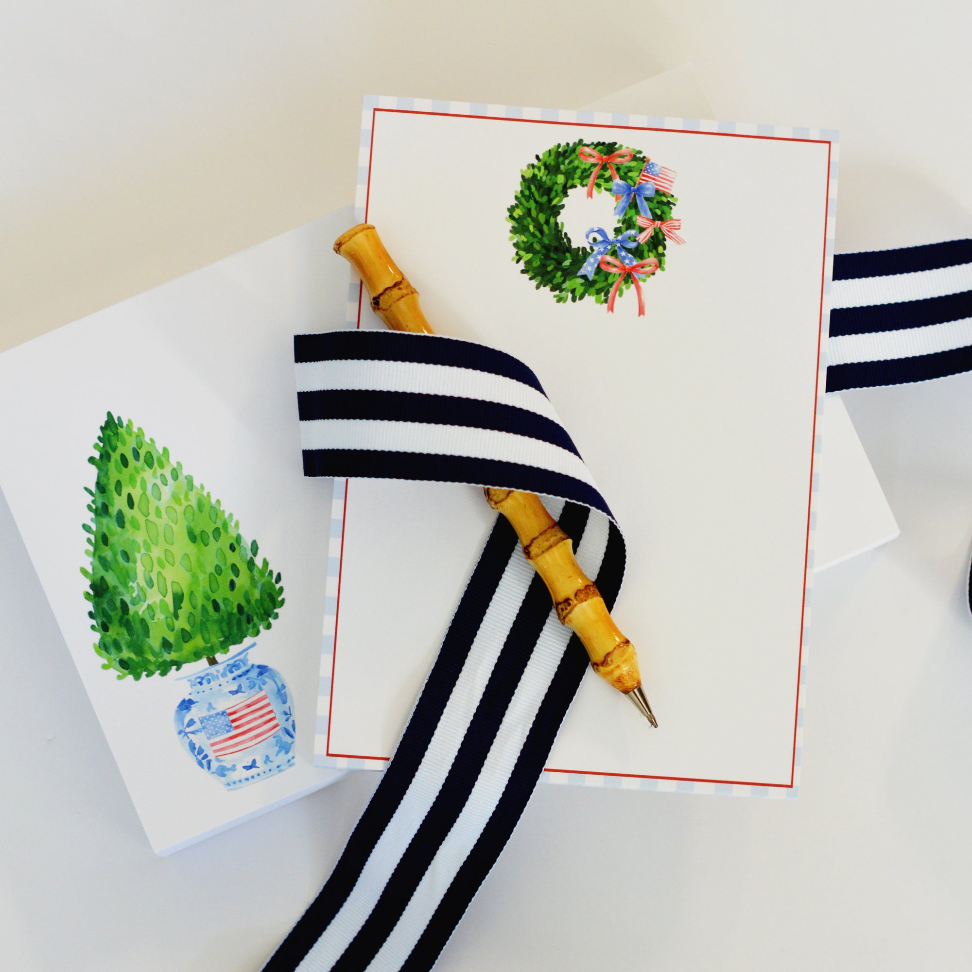 Stock Shoppe: 5x7 Patriotic Wreath Notepad