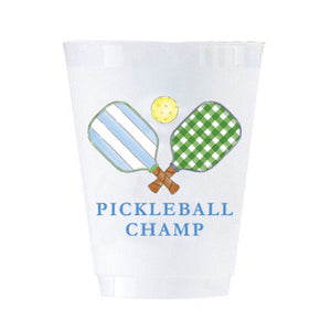 Preppy Pickleball Shatterproof Cups | Set of 8