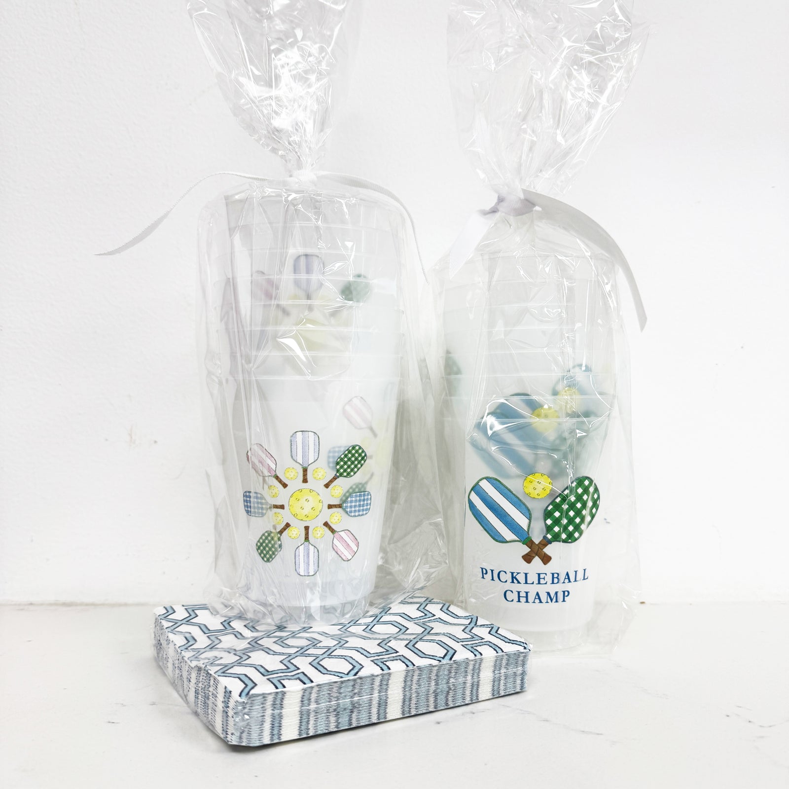Bundle: Pickleball Party Cups + Cocktail Napkins