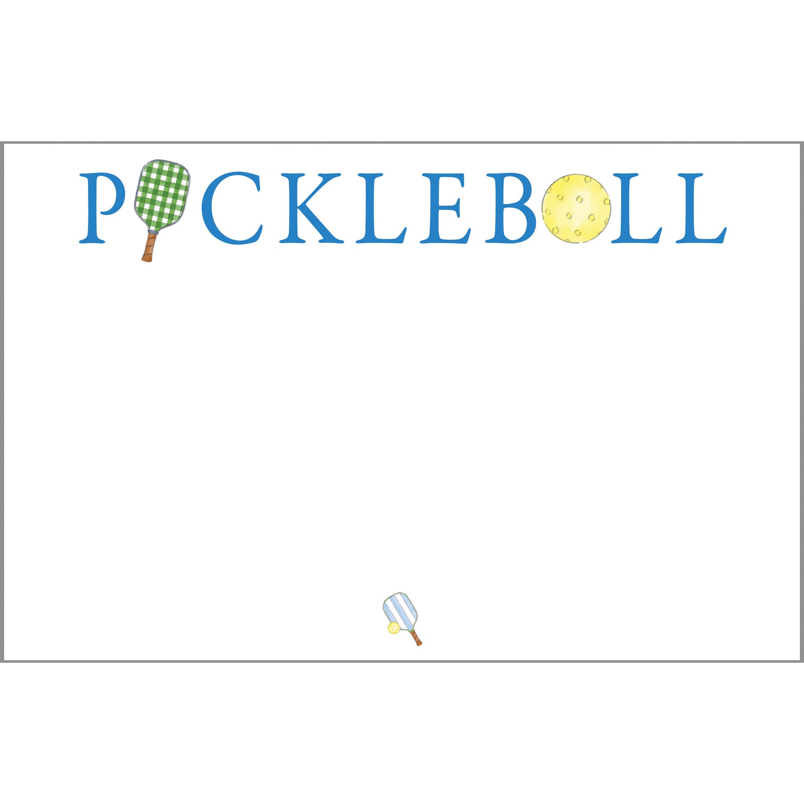 In Stock 8.5x5.5 Pickleball Slab Notepad