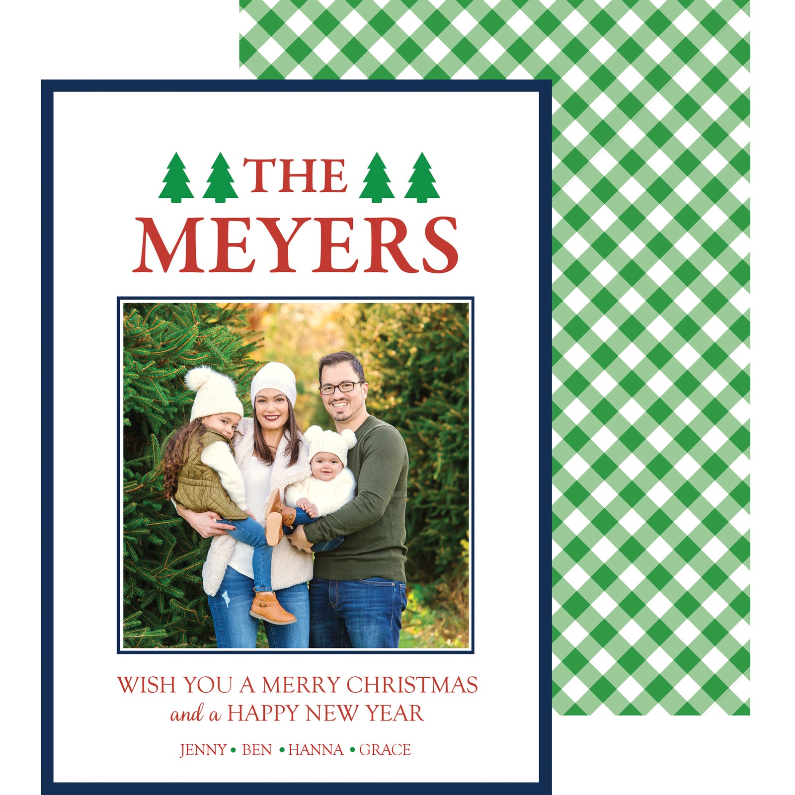 Tree Farm Holiday Photo Card