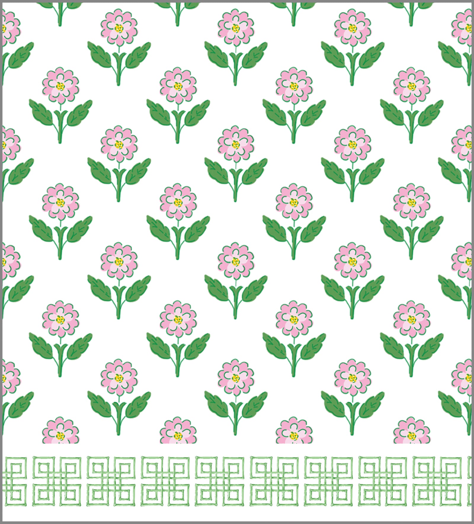 Paper Table Runner | Pink Daisy