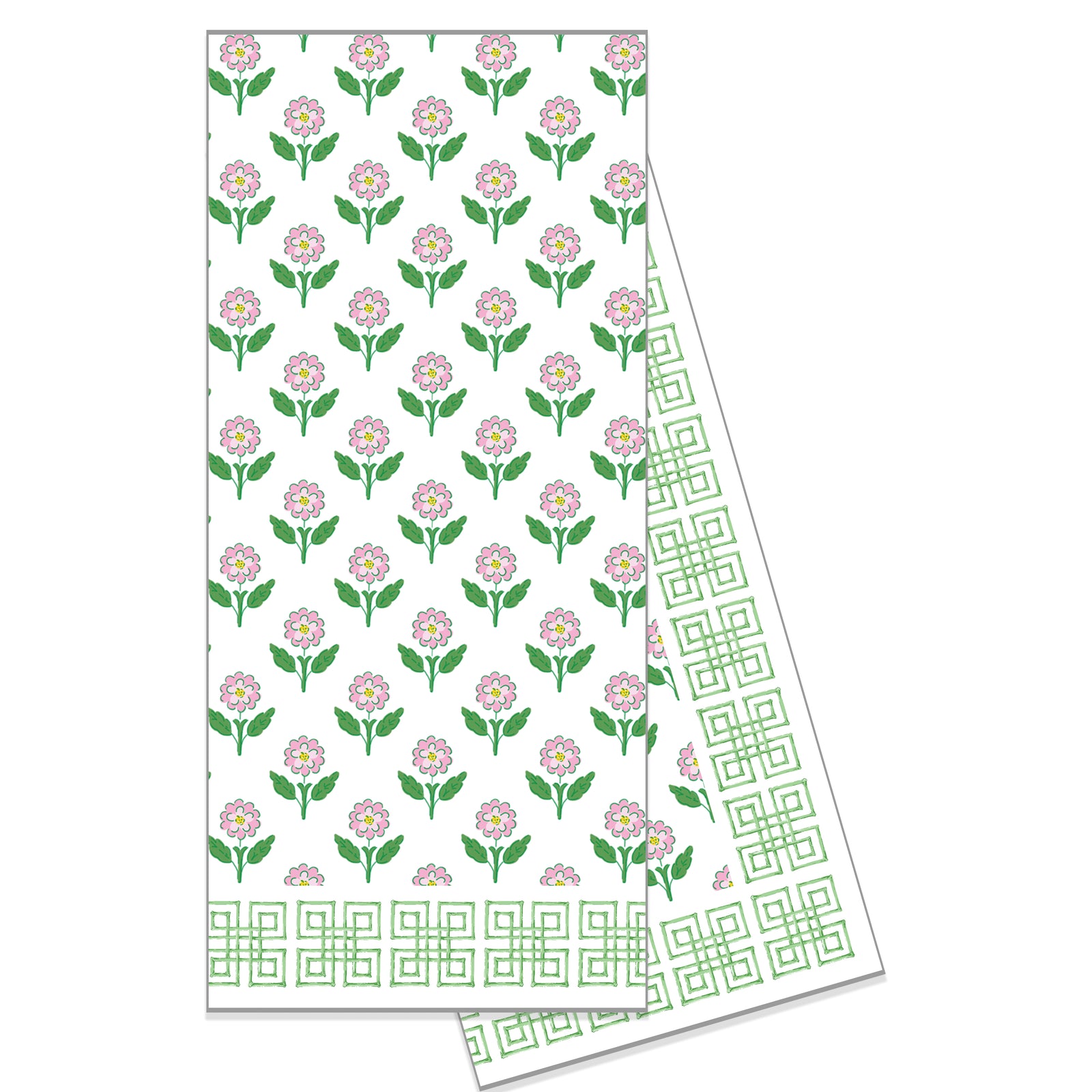 In Stock WH Hostess Cotton Tea Towel | Pink Daisy