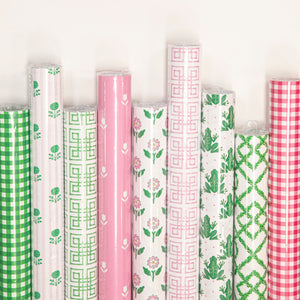 Continuous Roll Gift Wrap | Pink Daisy