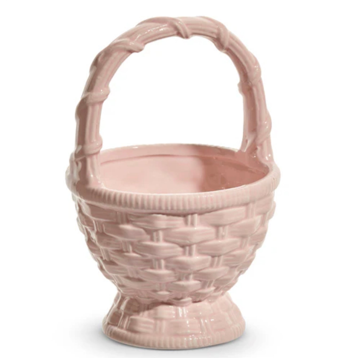 Pink Ceramic Basket