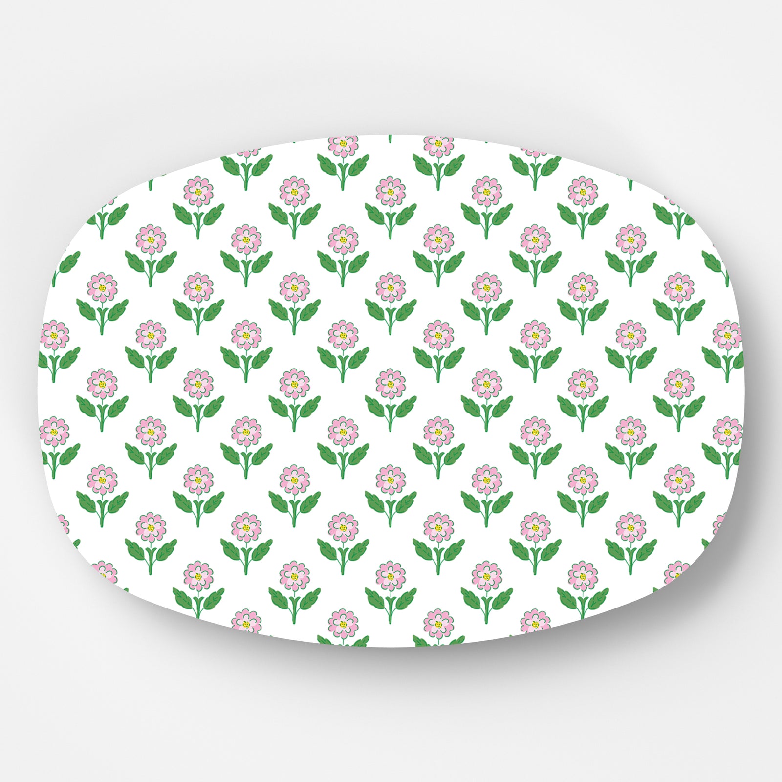 In Stock WH Serving Platter | Pink Daisy