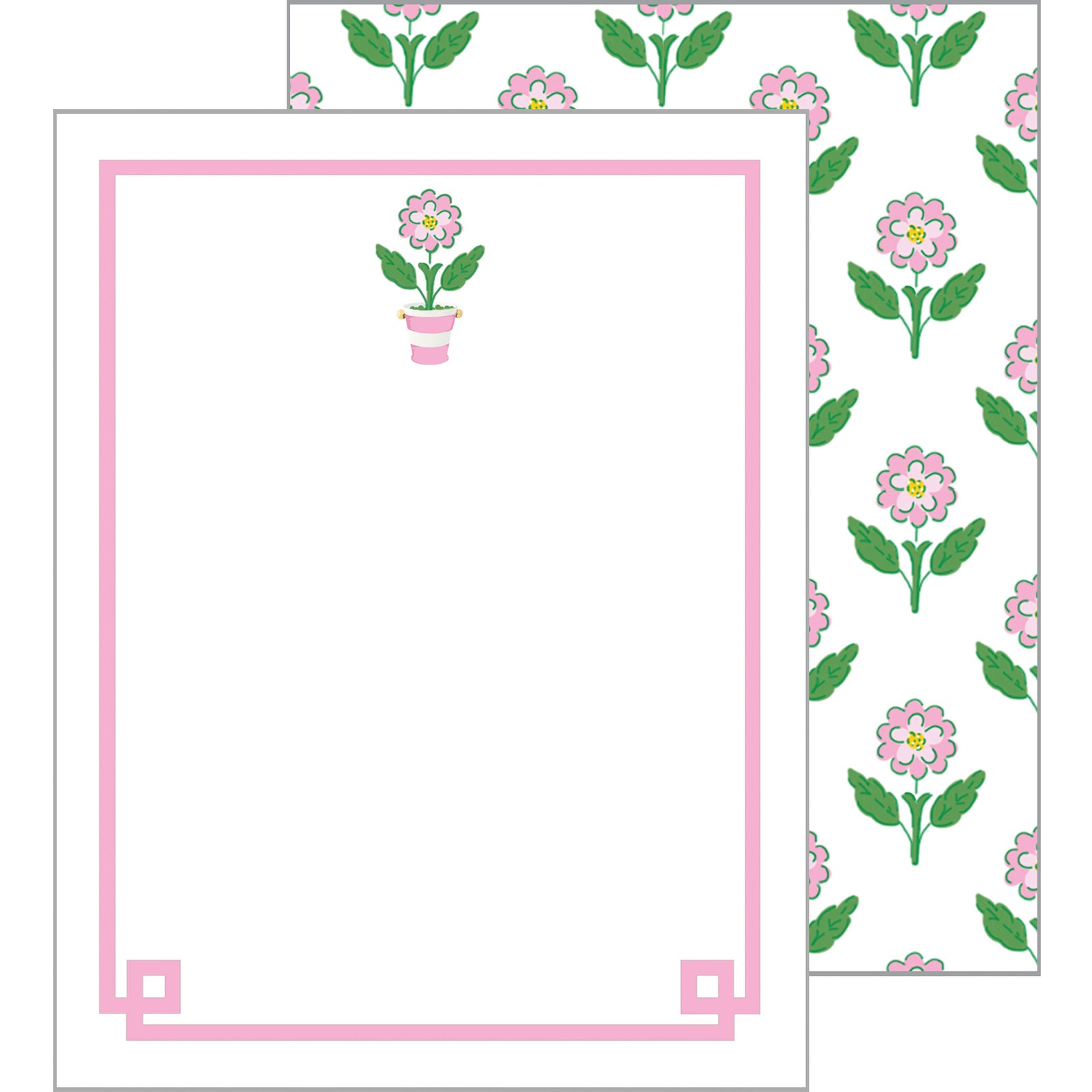 In Stock Flat Notecard Set of 10 | Pink Daisy