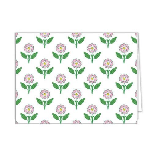 In Stock Folded Notecard Set of 10 | Pink Daisy