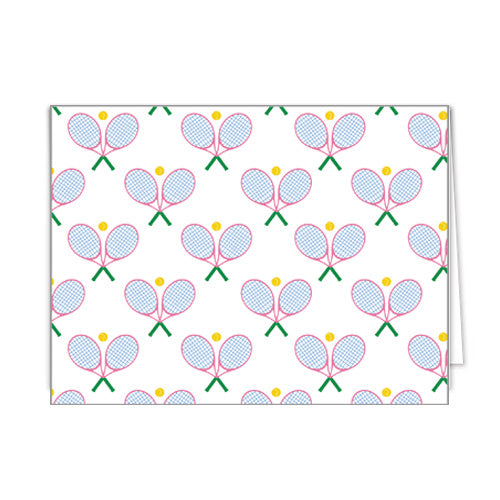 In Stock Folded Notecard Set of 10 | Tennis Club