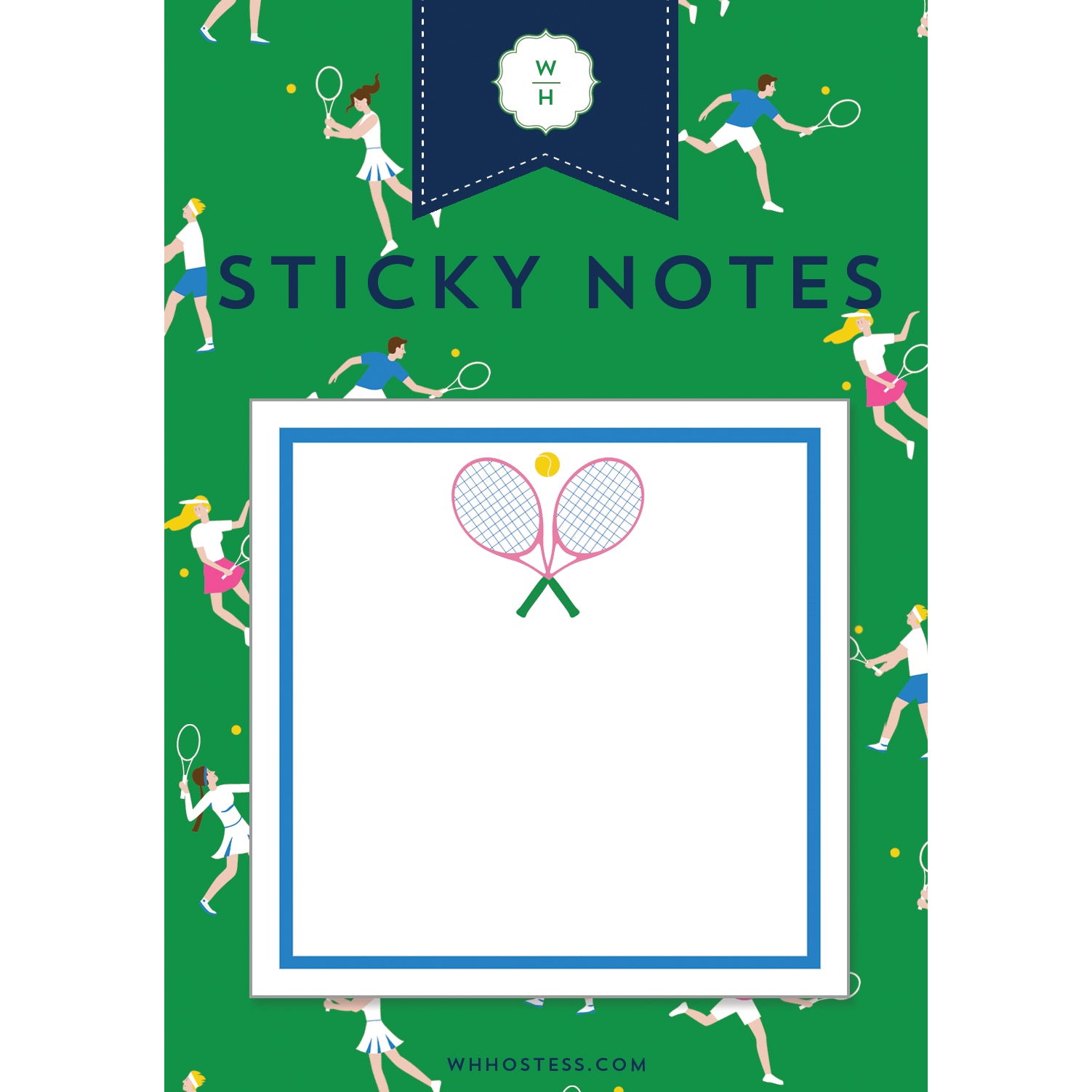 Tennis Club Single Sticky Note