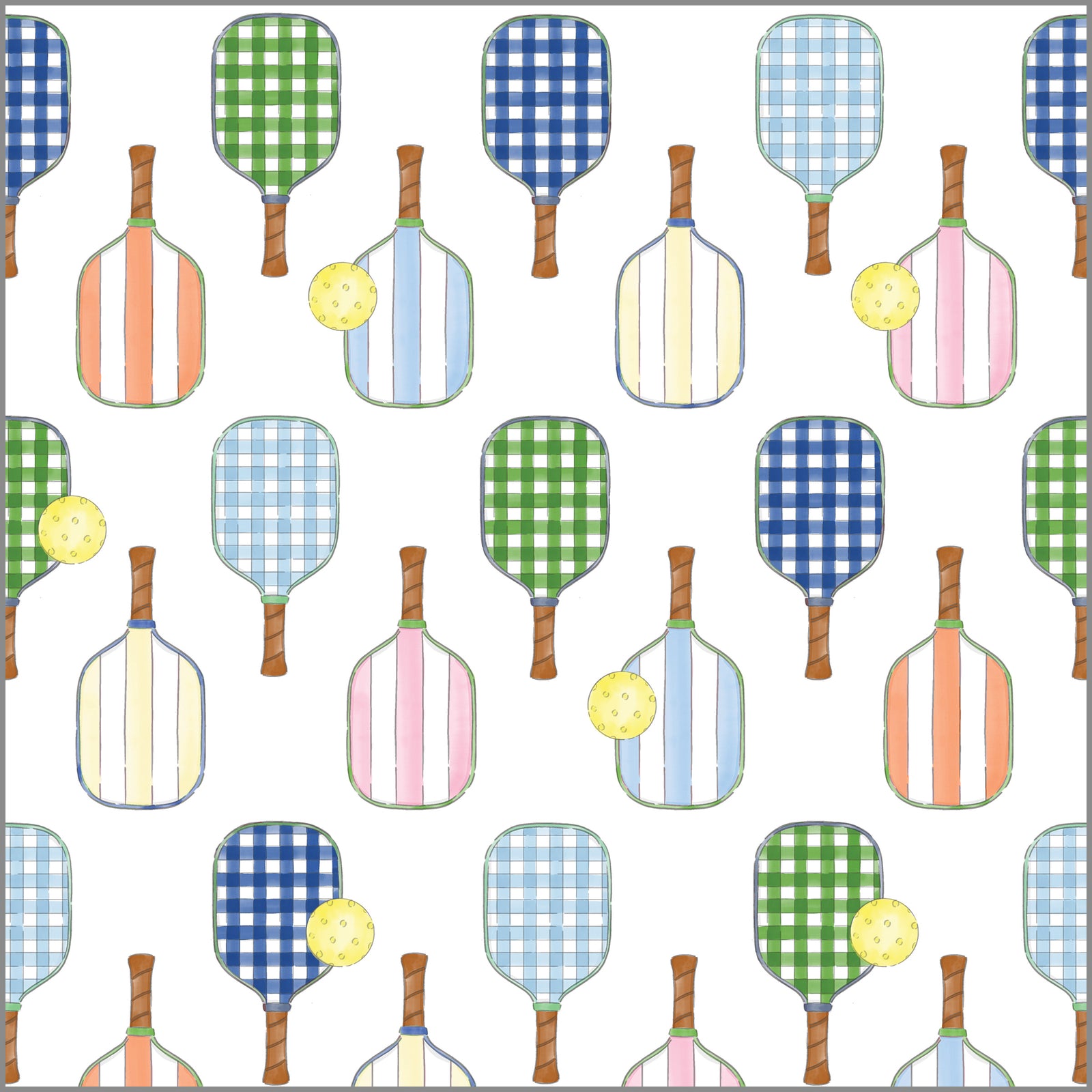 In Stock Continuous Roll Gift Wrap | Preppy Pickleball