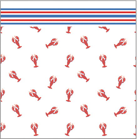 In Stock Paper Table Runner | Preppy Lobsters