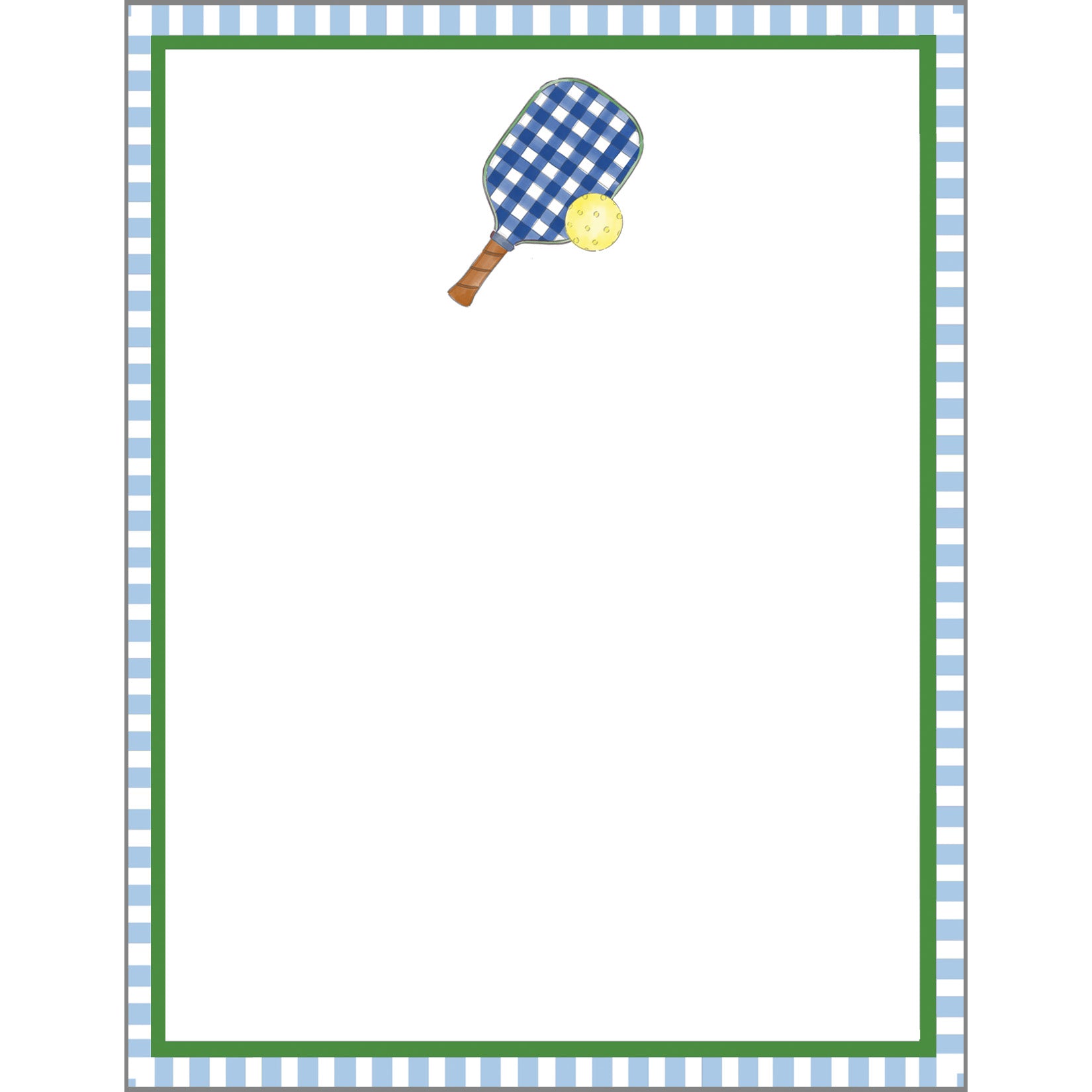 In Stock 4.25x5.5 Preppy Pickleball Notepad