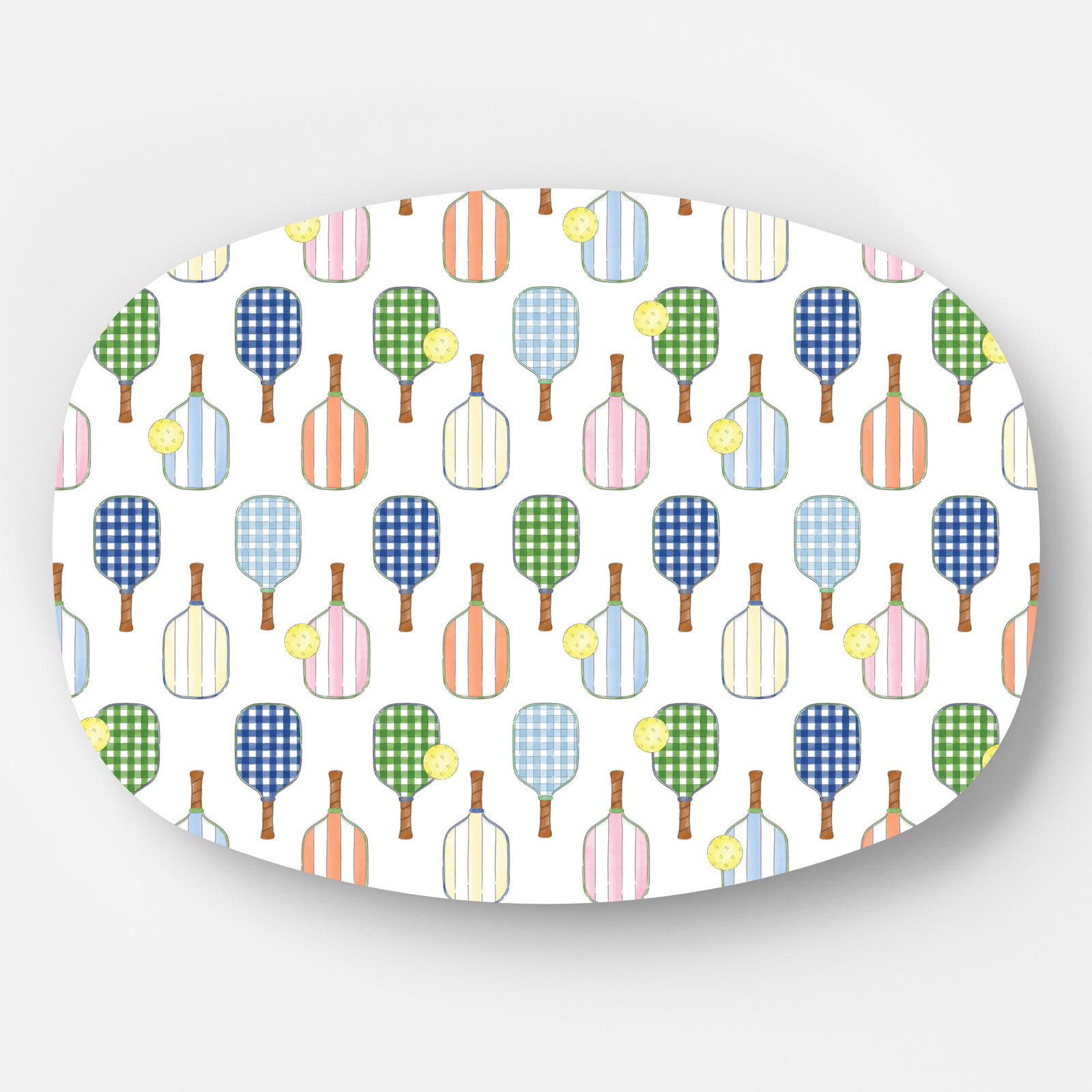 In Stock WH Serving Platter | Preppy Pickleball