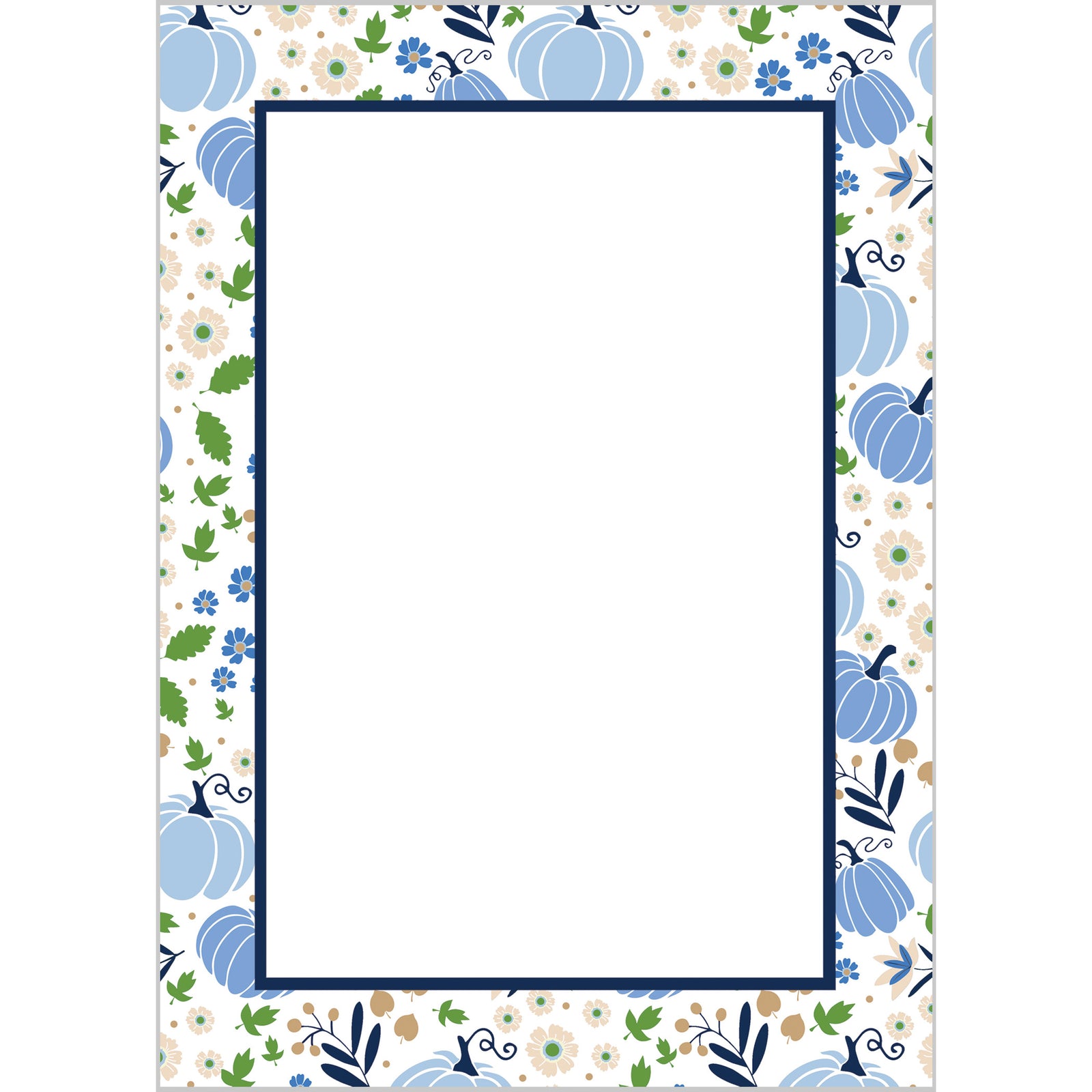 In Stock 5x7 Pumpkin Toile Notepad