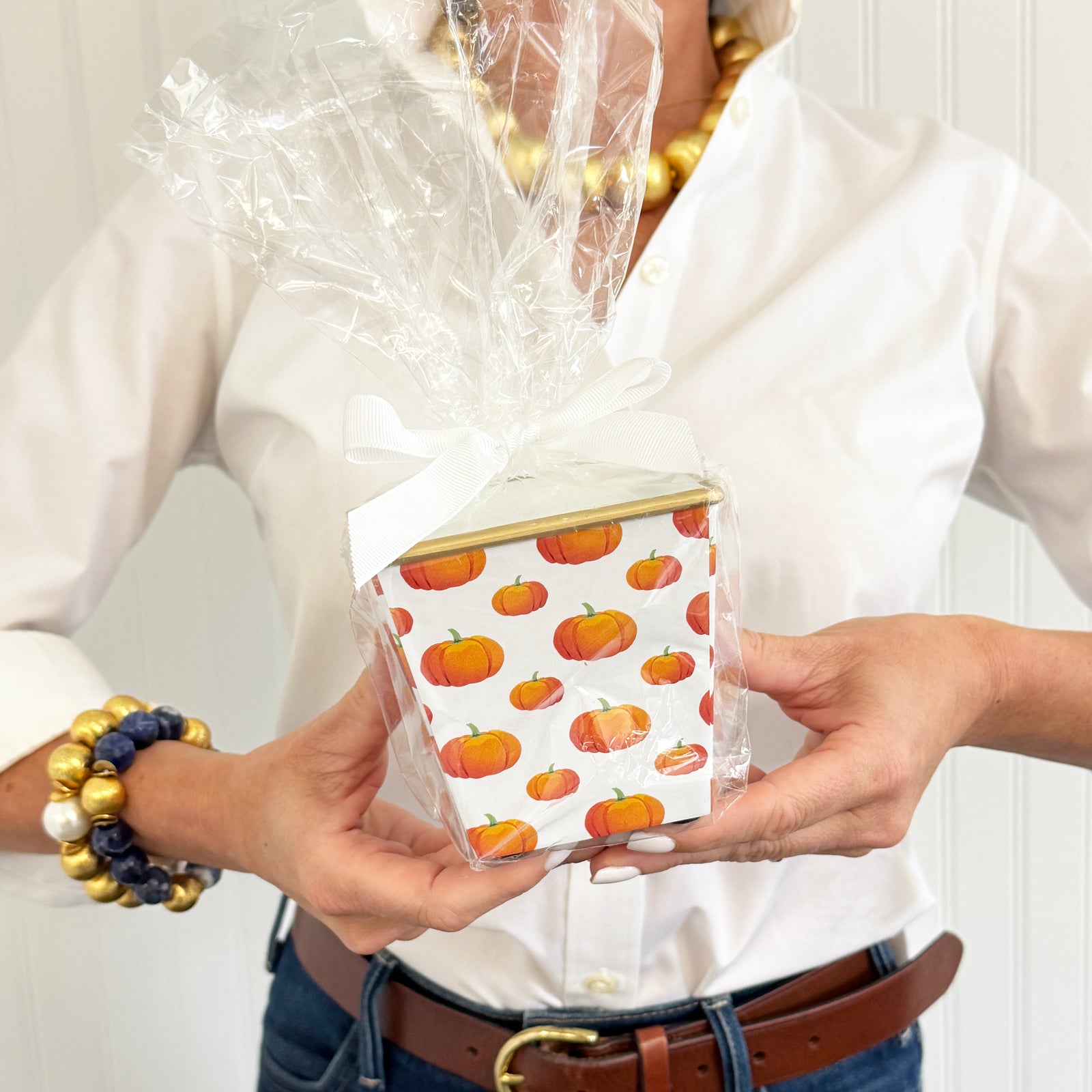 WH Hostess x Hedge Farm Mini Cache Pot Candle | Pumpkins