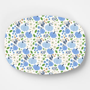 WH Serving Platter | Blue Pumpkin Toile