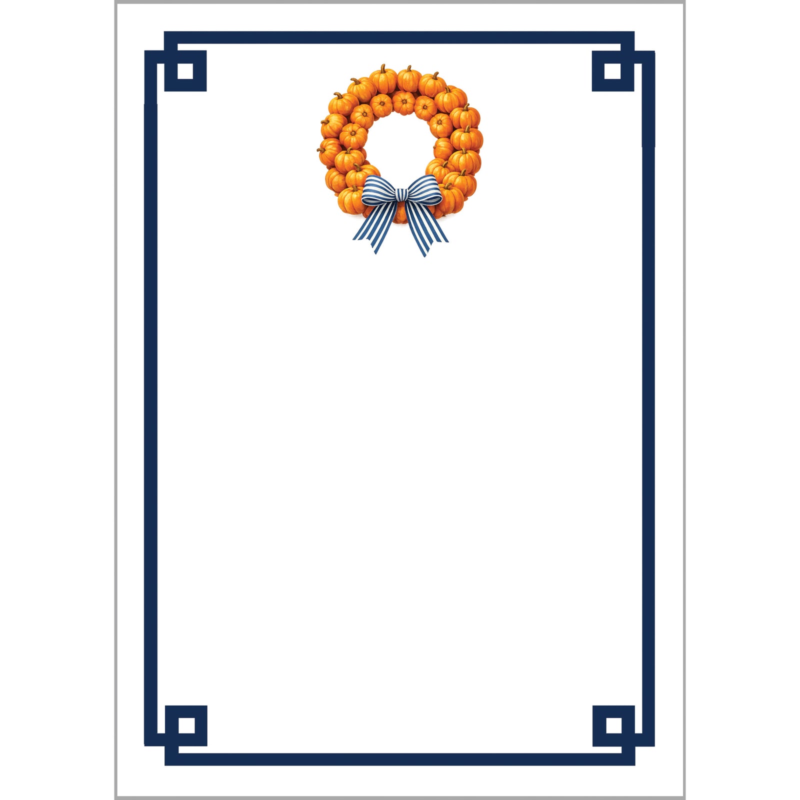 In Stock 5x7 Pumpkin Wreath Notepad