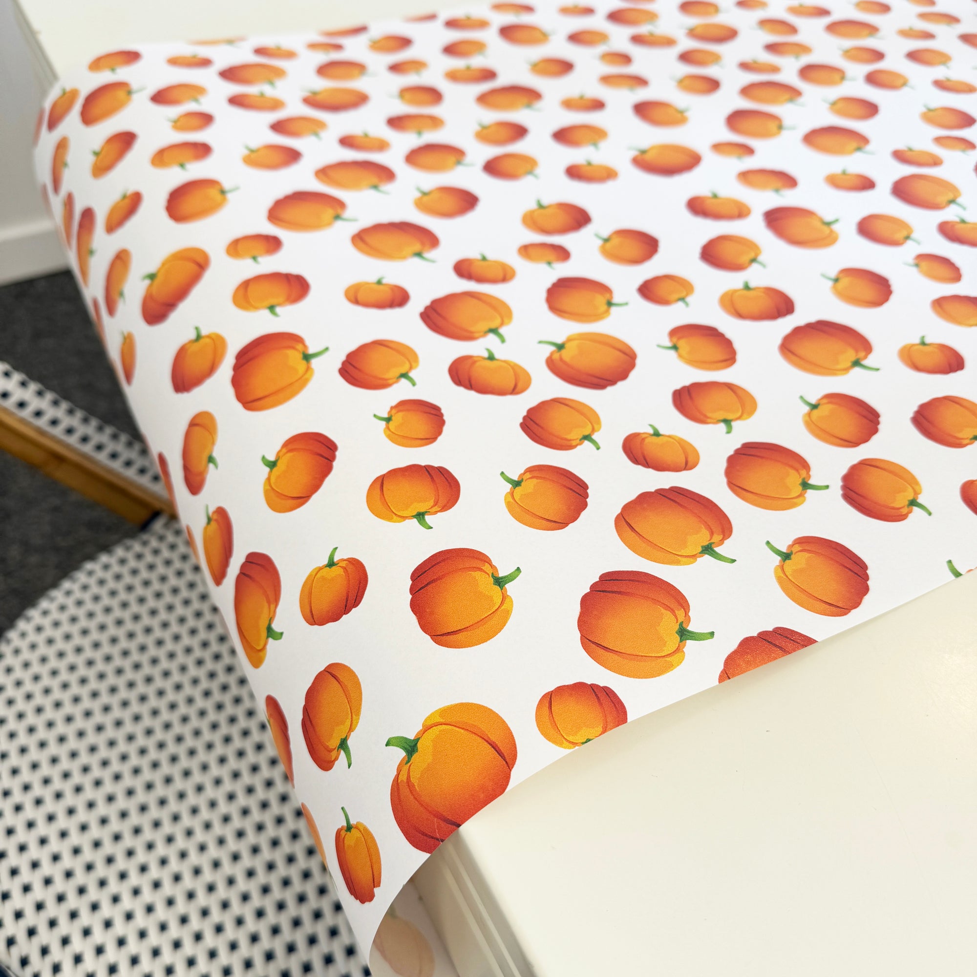 Paper Table Runner | Halloween Pumpkins