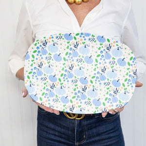 WH Serving Platter | Blue Pumpkin Toile