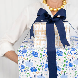 Continuous Roll Gift Wrap | Pumpkin Toile