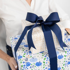 Continuous Roll Gift Wrap | Pumpkin Toile