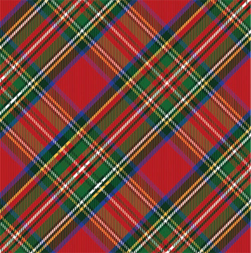 In Stock Continuous Roll Gift Wrap | Tartan Plaid
