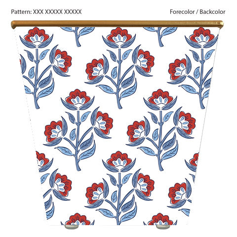 WH Hostess x Hedge Farm Mini Cache Pot Candle | Red Floral Block Print