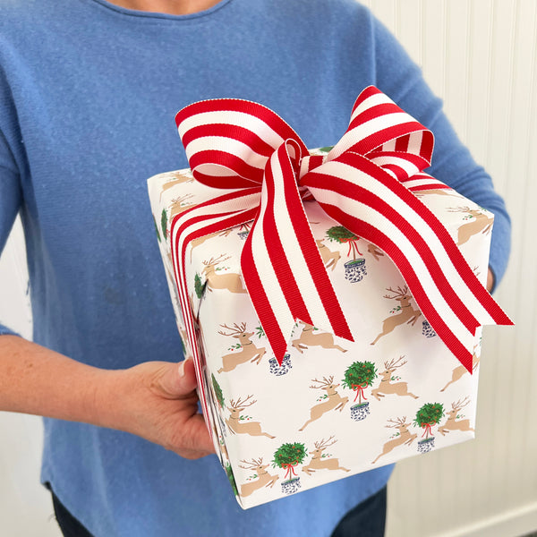 Reindeer Topiary Gift Wrap Sheets