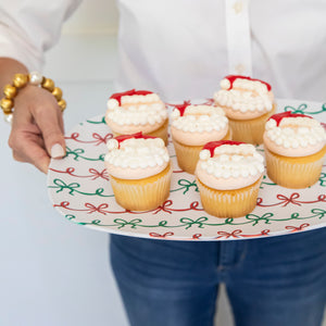 WH Serving Platter | Christmas Ribbon Garland