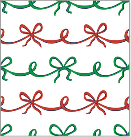 In Stock Continuous Roll Gift Wrap | Ribbon Garland