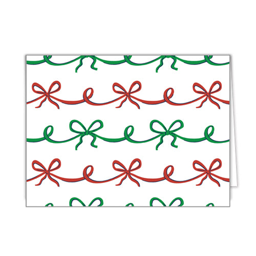 In Stock Folded Notecard Set of 10 | Ribbon Garland