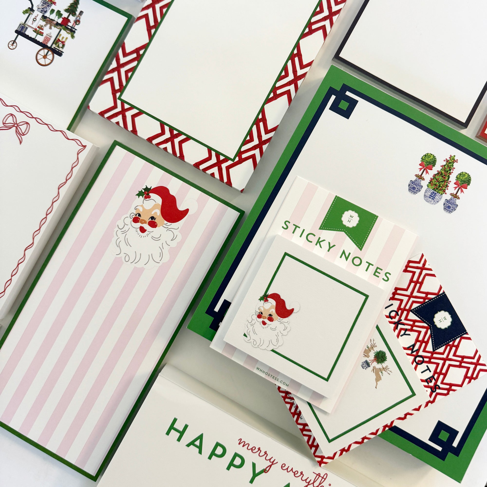 Stock Shoppe: 4.25x8.5 Santa Cabana Stripe Notepad