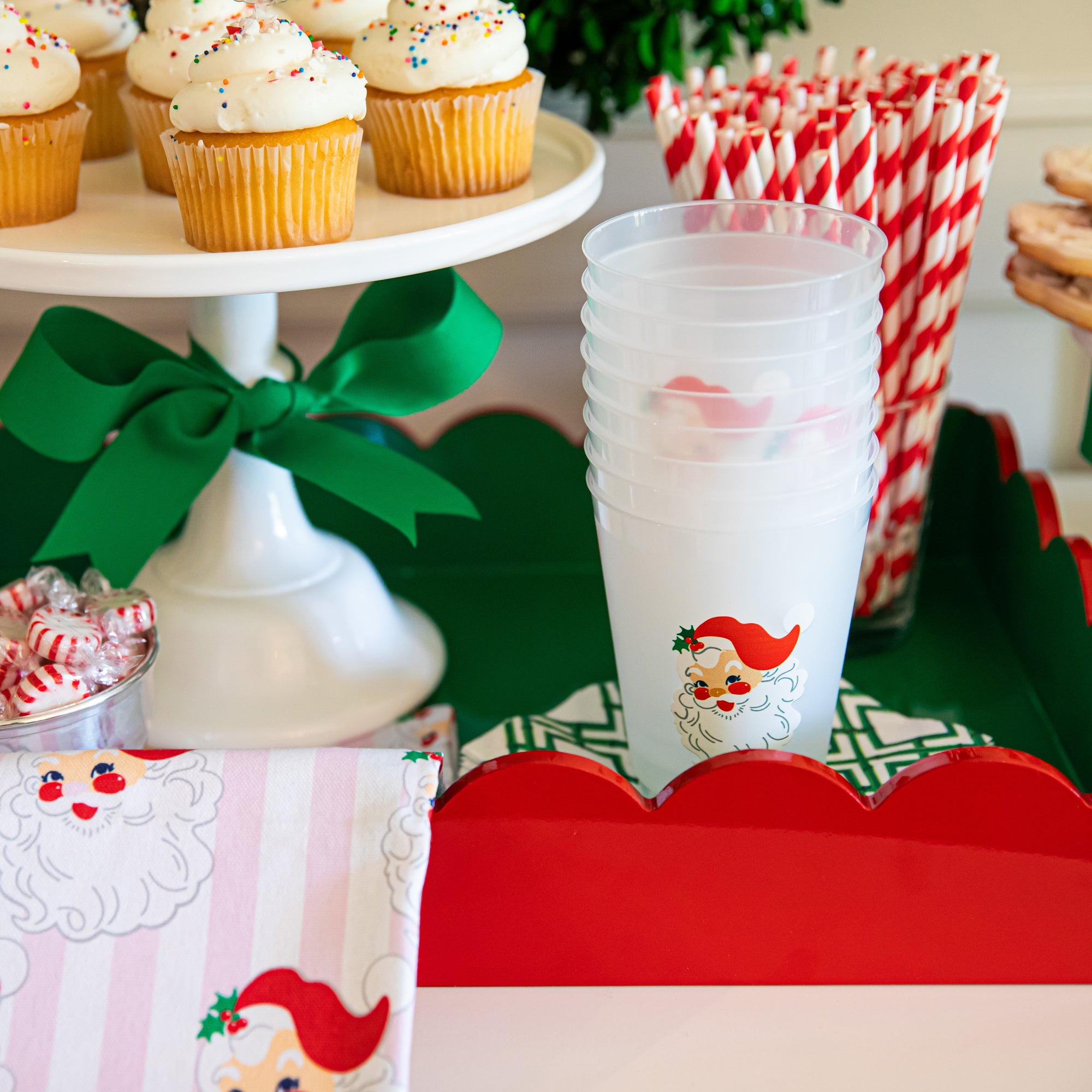 Santa Claus Shatterproof Cups | Set of 8